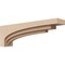 Ekena Millwork 3"W x 18"D x 6"H Thin Rockford Rough Cedar Woodgrain TimberThane Corbel, Primed Tan CORUR03X18X06ROCRCPR - alternate 1